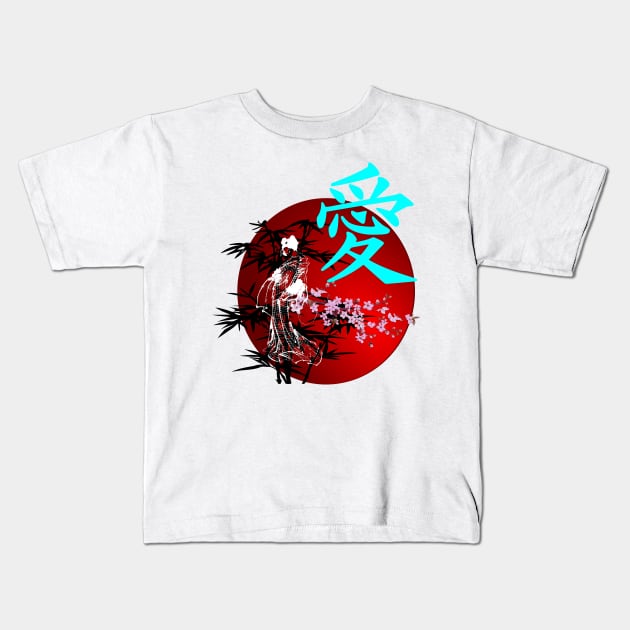 Peace in japan Kids T-Shirt by GenaroW